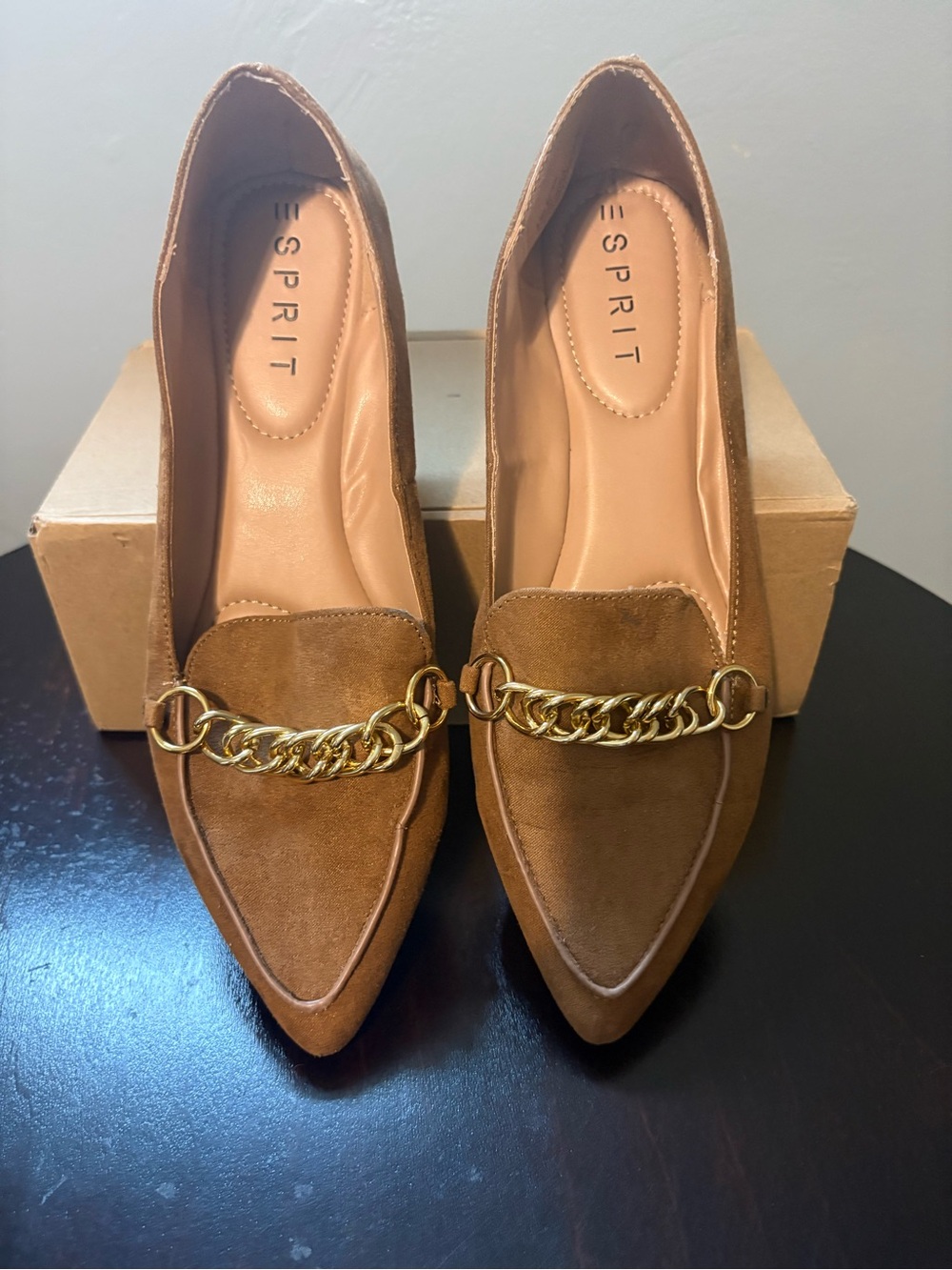 Women's 8.5 M Suede Esprit Loafers - Picture 4 of 5
